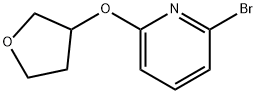 6-(TETRAHYDRO-FURAN-3-YLOXY)-2-BROMOPYRIDINE Struktur