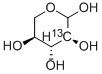 L-[2-13C]XYLOSE Struktur