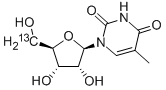 5-METHYL-[5'-13C]URIDINE Struktur