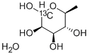 6-DEOXY-L-[1-13C]MANNOSE MONOHYDRATE Struktur