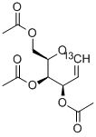 TRI-O-ACETYL-D-[1-13C]GALACTAL Struktur