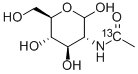 2-[1-13C]ACETAMIDO-2-DEOXY-D-GLUCOSE Struktur