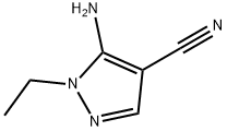 5-AMINO-1-ETHYL-1H-PYRAZOLE-4-CARBONITRILE Struktur