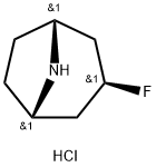 Exo-3-fluoro-8-azabicyclo[3.2.1]octane hydrochloride Struktur