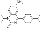 6-AMINO-1-ISOPROPYL-4-(4-ISOPROPYLPHENYL)-1H-QUINAZOLIN-2-ONE Struktur