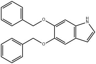 5,6-DIBENZYLOXYINDOLE Struktur