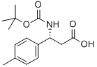 Boc-(R)-3-Amino-3-(4-methylphenyl)propionic acid Structure