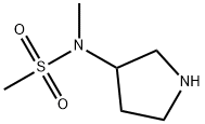 N-Methyl-N-(pyrrolidin-3-yl)methanesulfonamide Struktur