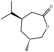 2-Oxepanone,6-methyl-4-(1-methylethyl)-,(4R,6R)-(9CI) Struktur