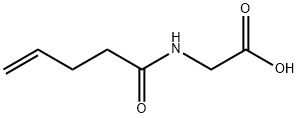 Glycine, N-(1-oxo-4-pentenyl)- (9CI) Struktur