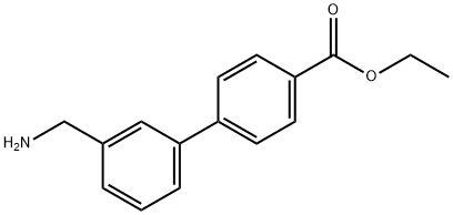 ETHYL 3'-(AMINOMETHYL)BIPHENYL-4-CARBOXYLATE Struktur