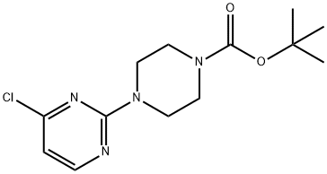 TERT-BUTYL 4-(4-CHLOROPYRIMIDIN-2-YL)PIPERAZINE-1-CARBOXYLATE Struktur