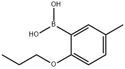 5-甲基-2-丙氧基苯基硼酸 結構式