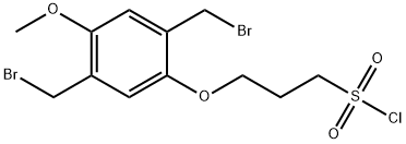 3-(2 5-BIS(BROMOMETHYL)-4-METHOXYPHENOX& Struktur