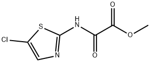 Acetic  acid,  [(5-chloro-2-thiazolyl)amino]oxo-,  methyl  ester  (9CI) Struktur