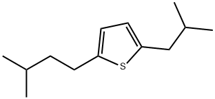 2-(2-Methylpropyl)-5-(3-methylbutyl)thiophene Struktur