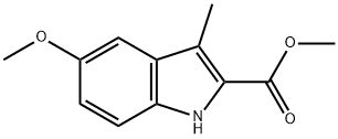 methyl 5-methoxy-3-methyl-1H-indole-2-carboxylate Struktur