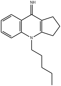 9H-Cyclopenta[b]quinolin-9-iMine, 1,2,3,4-tetrahydro-4-pentyl- Struktur