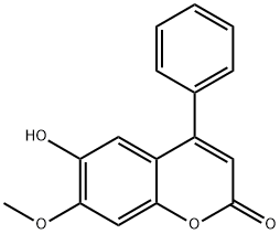 6-HYDROXY-7-METHOXY-4-PHENYLCOUMARIN