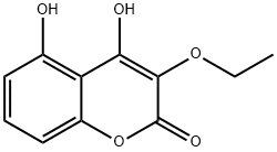 2H-1-Benzopyran-2-one, 3-ethoxy-4,5-dihydroxy- (9CI) Struktur