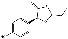 1,3-Dioxolan-4-one,2-ethyl-5-(4-hydroxyphenyl)-,(5S)-(9CI) Struktur