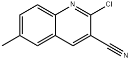 2-CHLORO-6-METHYLQUINOLINE-3-CARBONITRILE Struktur