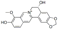 (5R)-5,6-Dihydro-5,10-dihydroxy-9-methoxybenzo[g]-1,3-benzodioxolo[5,6-a]quinolizinium Struktur