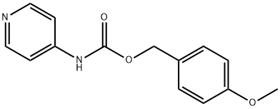 4-Pyridinecarbamic acid p-methoxybenzyl ester Struktur