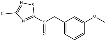 3-CHLORO-5-(3-METHOXYBENZYLSULFINYL)-1,2,4-THIADIAZOLE Struktur