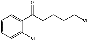 5-CHLORO-1-(2-CHLOROPHENYL)-1-OXOPENTANE Struktur