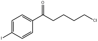 5-CHLORO-1-(4-IODOPHENYL)-1-OXOPENTANE Struktur