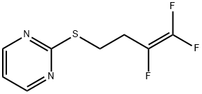 2-[(3,4,4-Trifluoro-3-butenyl)thio]pyrimidine Struktur