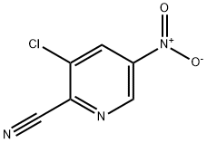 2-PYRIDINECARBONITRILE, 3-CHLORO-5-NITRO- Struktur