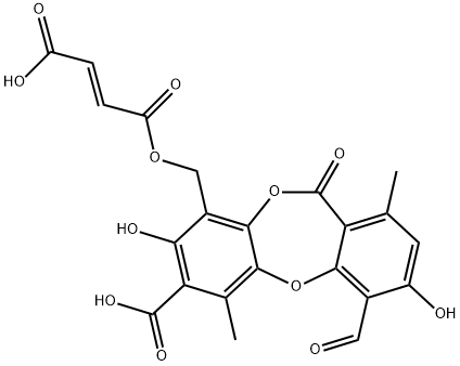 (E)-2-ブテン二酸水素1-[(7-カルボキシ-4-ホルミル-3,8-ジヒドロキシ-1,6-ジメチル-11-オキソ-11H-ジベンゾ[b,e][1,4]ジオキセピン-9-イル)メチル] price.