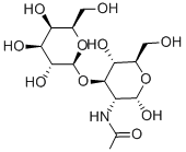 2-ACETAMIDO-2-DEOXY-3-O-(BETA-D-GALACTOPYRANOSYL)-D-GLUCOPYRANOSE Struktur