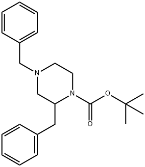 1-N-BOC-4-N-BENZYL-2-BENZYL PIPERAZINE Struktur