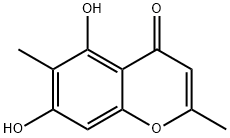 5,7-Dihydroxy-2,6-dimethyl-4H-1-benzopyran-4-one Struktur