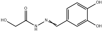 Acetic acid, hydroxy-, [(3,4-dihydroxyphenyl)methylene]hydrazide (9CI) Struktur