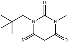 2,4(1H,3H)-Pyrimidinedione,  1-(2,2-dimethylpropyl)dihydro-3-methyl-6-thioxo- Struktur