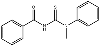 1-methyl-1-phenyl-3-benzoylthiourea Struktur