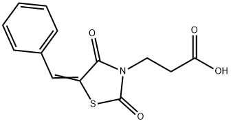 3-(5-BENZYLIDENE-2,4-DIOXO-THIAZOLIDIN-3-YL)-PROPIONIC ACID Struktur