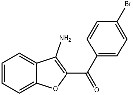 (3-AMINO-1-BENZOFURAN-2-YL)(4-BROMOPHENYL)METHANONE Struktur