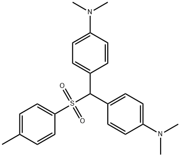 4,4'-[(p-tolylsulphonyl)methylene]bis[N,N-dimethylaniline] Struktur