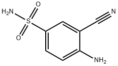 Benzenesulfonamide, 4-amino-3-cyano- (9CI) Struktur