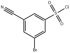 3-BROMO-5-CYANOBENZENESULFONYL CHLORIDE Struktur