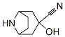 8-Azabicyclo[3.2.1]octane-3-carbonitrile, 3-hydroxy- (9CI) Struktur