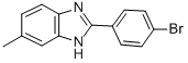 2-(4-BROMOPHENYL)-6-METHYL-1H-BENZIMIDAZOLE Struktur