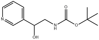 [2-HYDROXY-2-(3-PYRIDINYL)ETHYL]-CARBAMIC ACID 1,1-DIMETHYLETHYL ESTER Struktur