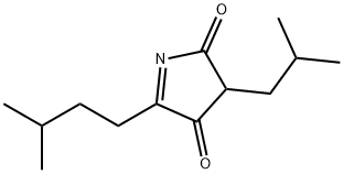 2H-Pyrrole-2,4(3H)-dione, 5-(3-methylbutyl)-3-(2-methylpropyl)- (9CI) Struktur