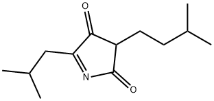 2H-Pyrrole-2,4(3H)-dione, 3-(3-methylbutyl)-5-(2-methylpropyl)- (9CI) Struktur